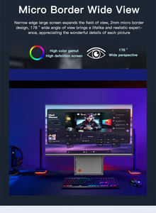 <span class=keywords><strong>Ordinateur</strong></span> PC tout-en-un fin et portable de 24 à 27 pouces, avec boîtier en aluminium N95 N5095, processeur I5 I7 I9 - Product Image 3