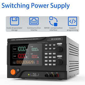 แหล่งจ่ายไฟฟ้ากระแสตรงแบบปรับค่าได้ MYAMI MY-K10010PE 100V <span class=keywords><strong>10A</strong></span> 1000W สีดำ สำหรับการทดสอบการเสื่อมสภาพ พร้อมตัวตั้งเวลา ปรับได้สำหรับการทดสอบ 5A <span class=keywords><strong>10A</strong></span> - Product Image 4