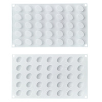 Moule en silicone SUAN 35 pour biscuits sandwichs carrés, écologique, pour décoration de gâteaux mousse DIY, moule à fudge, vente en gros
