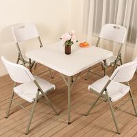 Mobilier d'Extérieur Camping Pique-nique, Ensemble de Tables Pliantes Portables pour Touristes
