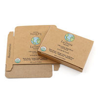 Boîte d'emballage pliable en kraft avec insert, impression personnalisée du logo, laminage mat, gaufrage, emballage plat, recyclable, 50 pièces