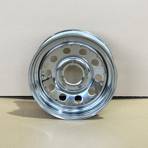 Nuevas Llantas de Acero para Remolque 13x4.5 Pulgadas, Plateadas Brillantes Cromadas, 5x114.3 ET0, Certificadas por DOT/TUV/CE/BUREAU VERITAS, 1730LBS Máx., Repuestos para - Product Image 2
