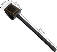 SEB Brosse de nettoyage pour barbecue, kit de nettoyage pour barbecue, brosse à charbon, tapis de nettoyage, pince de barbecue, support, grattoir à poils, spatule de barbecue
