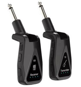 2.4GHz内蔵充電式ワイヤレスマイク送信機/受信機エレキギターマイク用マイク - Product Image 2