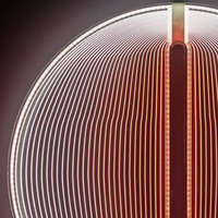 Plaque de guidage de lumière LED en acrylique LGP au design moderne personnalisé Panneau lumineux LED rond