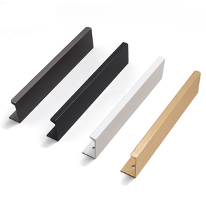 Modern Cina Sederhana aluminium Aloi pegangan mebel 128mm untuk lemari kamar tidur gudang ruang tamu Hotel - Product Image 6