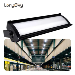 Customized 4ft 100w 150w 200w 5000k Warehouse Commercial Luminaire Led Linear Industrial High Bay Lighting Fixtures