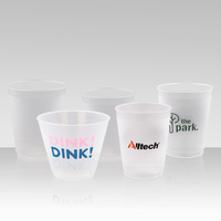 Gobelets en plastique transparent Kiliou, personnalisables avec logo, 12oz 16oz, en PP, transparents ou givrés, pour mariages et anniversaires