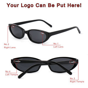 高品質スモールレオパードオーバルY2Kデザイナーシェード偏光高級サングラスアセテートサングラス女性用 - Product Image 2