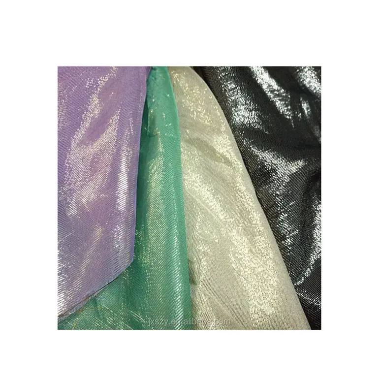 Đen lụa vải tuyn 100% Silk tulle vải với lá lụa bóng tơ tằm tulle