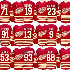 Camisetas de Hockey sobre Hielo de los <span class=keywords><strong>Detroit</strong></span> Red Wings 2025-2026 |   Venta al por Mayor de Patrick Kane # 88 Seider # 53 Larkin # 71 Raymond # 23 Howe # 9 - Product Image 1
