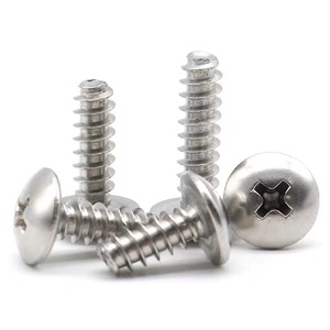 Phillips Head Flat Head Self Tapping Screw Nickel Plated Carbon Steel Grade 4.8 Right Hand Thread Standard TB - Product Image 2