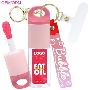 OCHAIN Marque privée <span class=keywords><strong>Gloss</strong></span> à lèvres naturel végétalien volumateur de lèvres aromatisé Base de maquillage Huile volumateur de lèvres Vente en gros pour volumateur de lèvres - Product Image 1