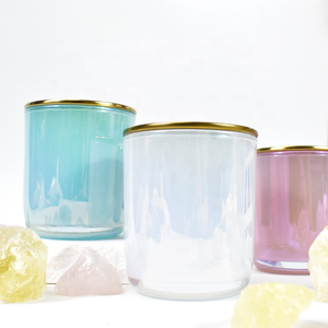 Recipientes de Metal para Velas, Color Verde Esmeralda Turquesa, con Tapa, Frascos Cilíndricos para Fabricación de Velas de Cera - Product Image 2