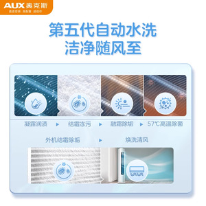 เครื่องปรับอากาศแบบตั้งพื้น AUX 3 แรงม้า ความถี่คงที่ ระบบทำความเย็นและความร้อน สำหรับบ้าน สำนักงาน ห้องนั่งเล่น - Product Image 3