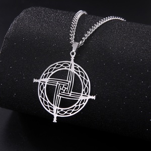 Giorno Brigid collana croce irlanda catena soprannaturale amuleto per donna uomo religione cristiana gioielli di moda gotica - Product Image 2