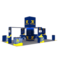 Boîte à lumière rétroéclairée 20x30, table d'exposition, étagères modulaires, stand de salon professionnel
