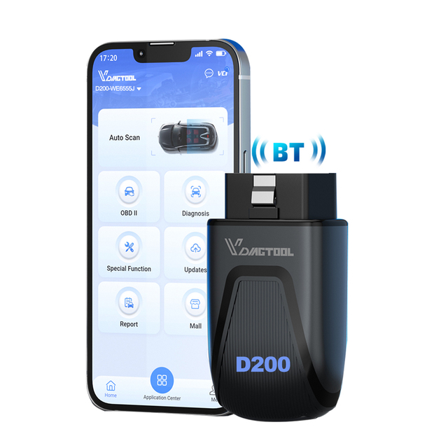 EU USA Warehouse VDIAGTOOL D200 Auto Diagnostic bluetooth Obd2 Scanner for for BMW for Byd Diagnostic Tool Support J2534 PK A30M