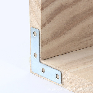 Kinnet L-Shape Metal Bracket Support 90 Degree Right Angle Connector Cold Rolled Steel Furniture Hardware Reinforcement Plate - Product Image 3