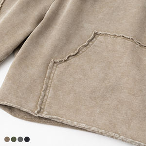 Custom Sweat Shorts Hombres Fleece French Terry 100% Algodón Mens Acid Wash Shorts Algodón Baloncesto Shorts - Product Image 4