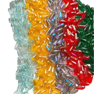 Accesorios de Joyería de Alta Calidad, Gotas de Agua de Vidrio Multicolores de 4*9mm para Decoración de Puertas - Product Image 1