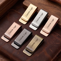 Promotion Usine : Nouveaux Clips à Cravate, Boutons de Manchette et Pinces à Billets Personnalisés en Acier Inoxydable Poli et Brossé avec Logo sur Mesure pour Hommes