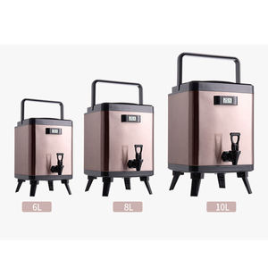 Outils <span class=keywords><strong>de</strong></span> <span class=keywords><strong>café</strong></span> et <span class=keywords><strong>de</strong></span> thé isolés carrés classiques en acier inoxydable Barils <span class=keywords><strong>de</strong></span> protection contre la chaleur - Product Image 6