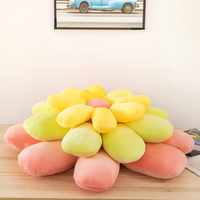 Petit coussin en peluche en forme de tournesol frais et de marguerite, pour fenêtre en baie, tatami, chambre à coucher, tapis pour enfants, coussin pour canapé, chambre à coucher