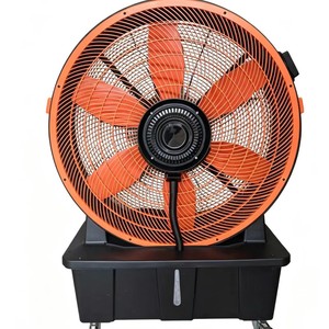 Ventilateur industriel axial 48 pouces à pales en plastique, roulement à billes, électrique, sur pied, pour la ventilation des usines et entrepôts - Product Image 2