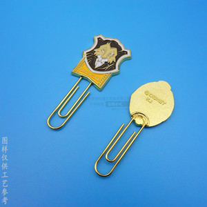 Cartoon Metal <b>Bookmarks</b> Gold Color Miniature Reusable Stationery <b>Gift</b> Custom Size - Product Image 3