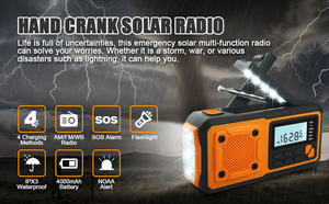 Radio de Emergencia NOAA SY-376, 4000mAh, Multifuncional, Solar, Manivela, Alerta Meteorológica SOS, Radio Portátil de Supervivencia - Product Image 5