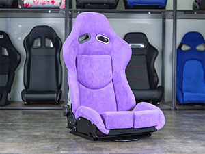 Vendita calda in Russia universale coppia di tessuto in pelle scamosciata grigio rosa reclinabile in fibra di carbonio sedili da corsa GIAS LowMax con doppio cursore - Product Image 2