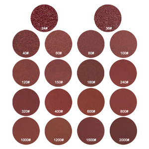 Discos de Lija de Óxido de Aluminio Rojo de 9 Pulgadas y 9 Agujeros, Discos de Lija con Velcro, Papel Abrasivo para Pulir Madera, Metal y Vidrio - Product Image 3