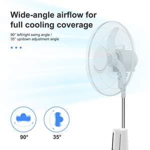 18 inch dao động miễn phí đứng tầng <span class=keywords><strong>Fan</strong></span> 16 inch có thể sạc lại năng lượng mặt trời điện đứng <span class=keywords><strong>fan</strong></span> hâm mộ với điều khiển từ xa - Product Image 4