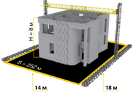 Impresora 3D de Alta Tecnología Smart Build LLC SB 1312 para Construcción de Cabinas, Uso con Concreto, Nueva, 1 Año de Garantía, 110-220V, Sistema Operativo Windows