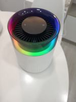 Penjernih Udara Filter HEPA H13 Elektrik USB Type-C dengan Lampu Warna-warni, Operasi Senyap, Jangkauan 30-40m untuk Penggunaan di Rumah