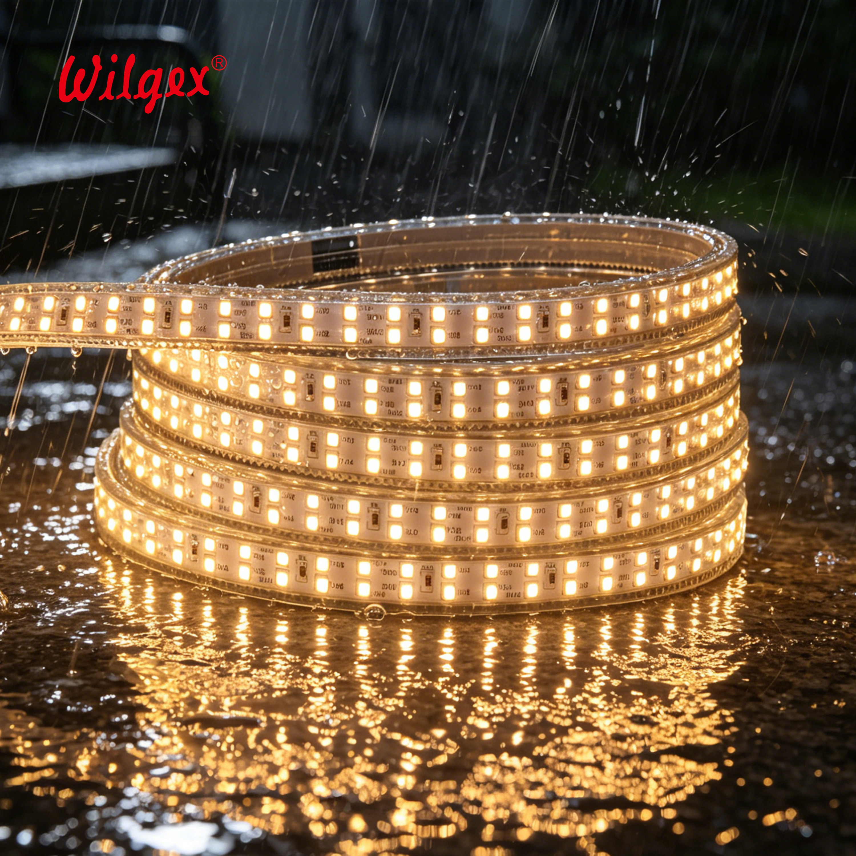 IP65 Waterproof 40m LED Strip Light Double Row High Brightness 180LEDs/m Tinned Copper Wire Salt Spray Resistant 5 Years