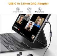 USB C auf 3,5mm Audio adapter Typ C auf Kopfhörer AUX-Buchse Dongle DAC-Kabel Kabel für Mikrofon Kopfhörer Telefon zubehör