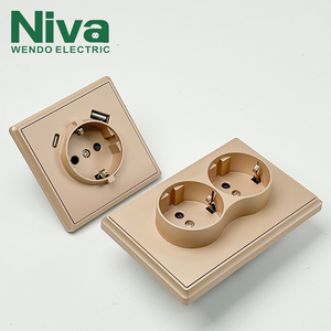 Niva Châu Âu pháp Đức Tiêu Chuẩn Thiết bị chuyển mạch và ổ cắm tùy chỉnh EU chức năng ổ cắm tường chuyển đổi ánh sáng ổ cắm cho khách sạn nhà - Product Image 4