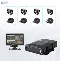 MDVR Móvil de 4 Canales, Punto de Acceso WiFi 3G/4G, Disco Duro de 1 TB, Rastreo, Kit de Cámara con Tarjeta SD para Taxi, Camión, Automóvil, Autobús, Monitor DVR, MDVR para Autobús de 8 Canales