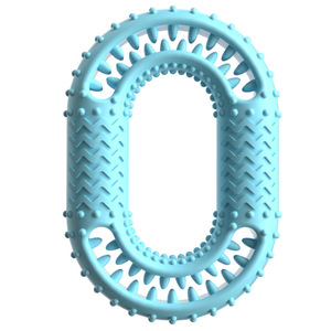 Durably Interactive Dog Chew Bone Toy with Molar Chewing O-<b>Ring</b> TPR Rubber Pet Toy for Teeth Cleaning Treat Dispensing Pack - Product Image 4