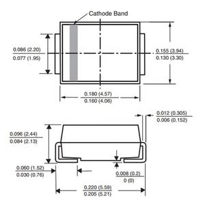 Diodo <span class=keywords><strong>Zener</strong></span> 3W SMB 3.3V 913B 1SMB5913BT3G - Product Image 2