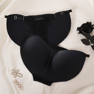 Нейлоновые трусы-бикини с высокой посадкой, с эффектом увеличения ягодиц, антибактериальные, с вышивкой, сексуальные, для женщин - Product Image 3