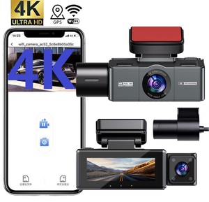 3 İnç Sürüş Kaydedici Araç Kamerası 3 Kameralı 4K Ön 2K İç 2K Geri Görüş Kamerası Araç Güvenlik Kamerası Döngü Kayıtlı Kamera Fabrikası - Product Image 1