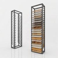 Présentoir de sol en céramique de haute qualité pour carreaux, grande capacité, pour échantillons de marbre artificiel et dalles de quartz, idéal pour les salles d'exposition