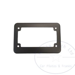 Portaplacas de Motocicleta Negro Personalizado, Cubierta de Placa de Licencia de Plástico en Blanco, Marcos de Placa de Licencia de Metal de Tamaño Pequeño - Product Image 1