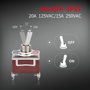 15A 250V SPST 2 Pin ON-OFF 2 cách KN3(C) đơn cực chuyển đổi chuyển đổi với vít thiết bị đầu cuối - Product Image 5