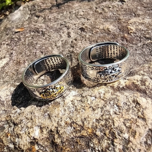 แหวน Bihu ธุรกิจที่มีตัวอักษรหกตัวอักษรของพระพุทธเจ้าวัตถุตกแต่ง - Product Image 1