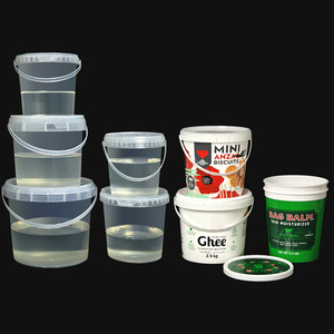 Bán buôn 500ml cấp thực phẩm 3L Vòng Nhựa thùng bao bì xô với nắp - Product Image 6