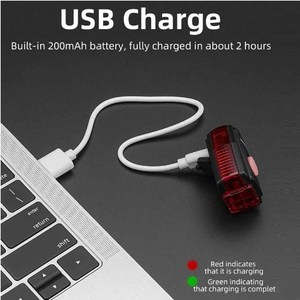 자전거 빛 자전거 3 모델 USB 충전 측면 온난화 빛 사이클링 후면 램프 Led 빛 방수 - Product Image 4